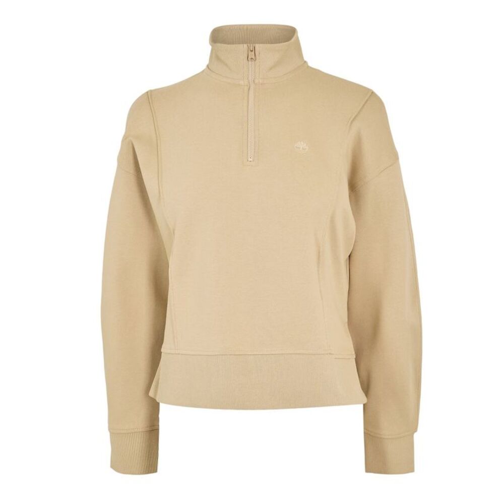 Timberland Womens/Ladies Fleece Quarter Zip Sweatshirt / Safari